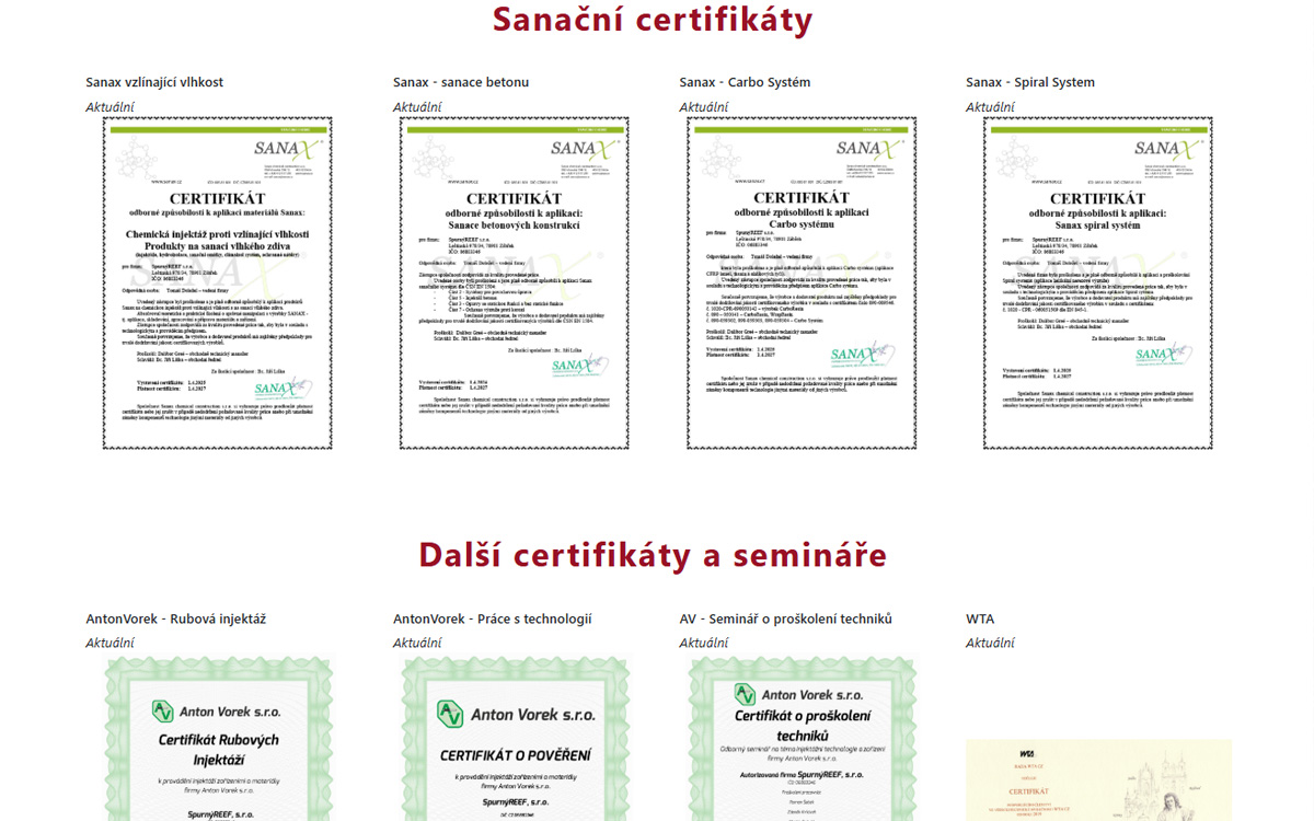 Certifikovaní odborníci a schválené chemikálie pre bezpečnú sanáciu.